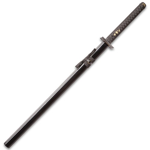 40" Fire Damascus Full Tang Samurai Katana Sword Japanese Ninja with Sheath - Picture 7 of 8