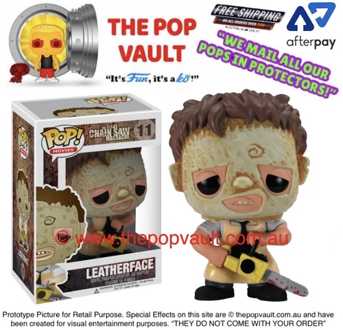 FUNKO POP VINYL MOVIES TEXAS CHAINSAW MASSACRE #11 LEATHERFACE BNIB + PROTECTOR