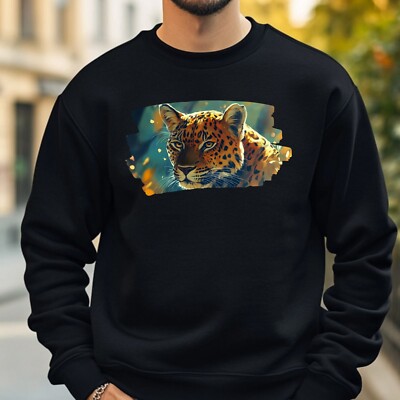 Leopard Anime Style Sweatshirt Kuschelig und Perfekt für jeden Anlass S bis 4XL