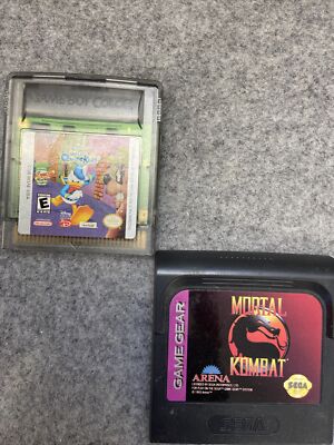 Donald Duck: Goin Quackers( Gameboy Color)+Mortal Kombat (Game Gear)-2 Games  