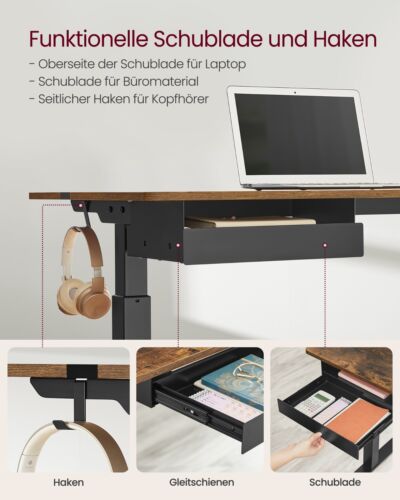 höhenverstellbarer schreibtisch elektrisch Tischoberfläche Elektrischer Memory - Bild 7 von 45