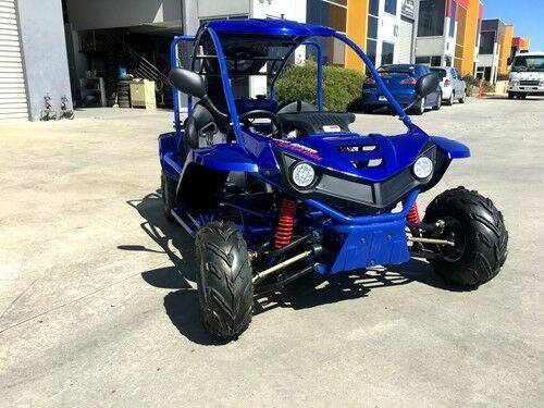 125CC Buggy ATV Sport Quad Dirt Bike 4 Wheel kart Semi Auto 3+1 SAHARA Dune BLUE - Picture 4 of 12