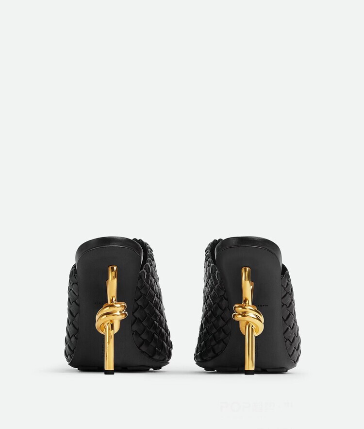 PANTOFOLA D’ORO Scarpe sandali donna 2024 moda sexy punta aperta tessitura tacco alto muli EQK