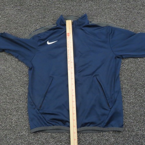 Nike Jacket Girls Medium Navy Blue Full Zip Mock Neck Long Sleeve Youth - Picture 7 of 10
