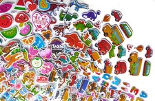 Kids Stickers. Packet of 10 sheets. Colorful. Variety. School Supplies.Crafts. 
