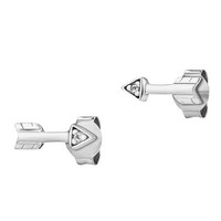 Cai Love Ohrstecker 925 Sterling Silber Rhodiniert 2X Zirkonia Pfeile Damen Neu