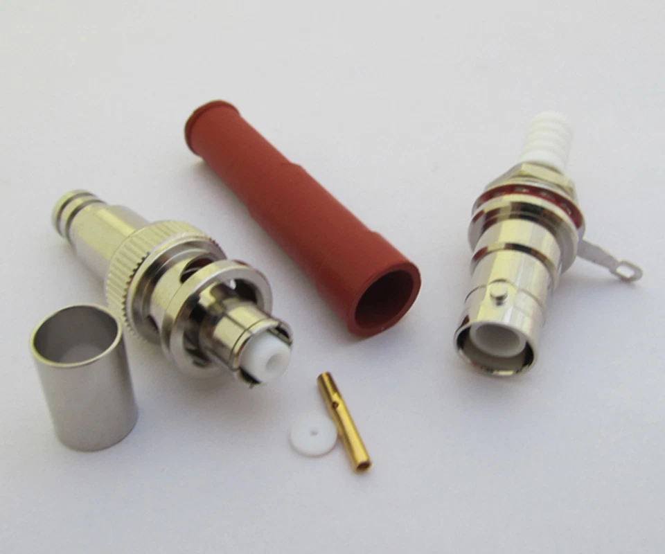 1 Set SHV 5000V RP BNC Male + Female High Voltage Power Audio Connector for RG6 - Image 2 of 4