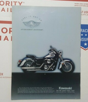 NOS 1998 Motorcycle Cruiser Kawasaki Customizing Guide Supplement