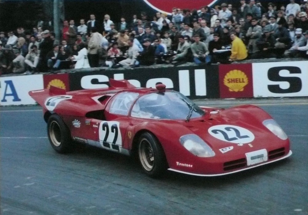 Vaccarella FERRARI 512S 1970 Spa 1000kms Race Car Photo Print 10.5
