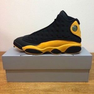 jordan 13 black and yellow