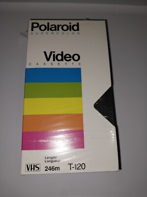 Polaroid Supercolor 2 Pack VHS Blank Tapes T-120 Videocassette VCR NEW Sealed