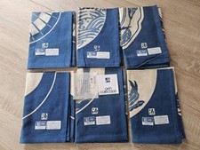 6 &times; Platzdeckchen aus Japan reine Baumwolle   Indigo blau 40 &times; 40 cm