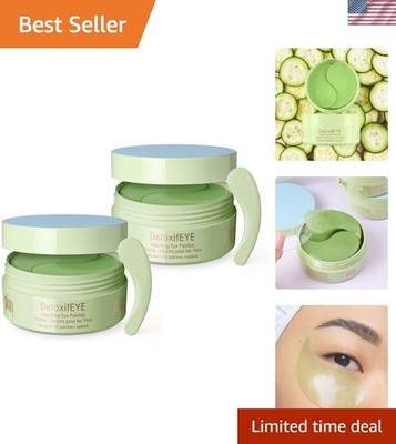 Cruelty-Free Hydrogel Eye Patches for Dark Circles | 120 Patches with Cucumber
