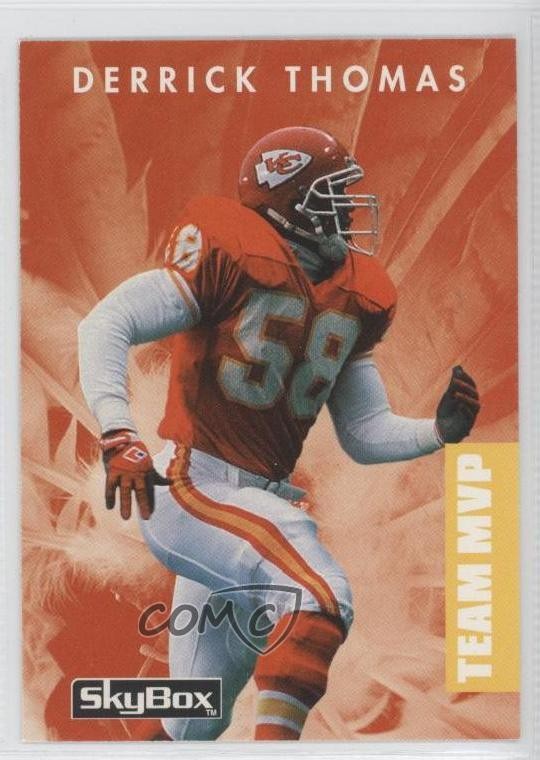 1992 Skybox Primetime Team MVP Derrick Thomas #307 HOF 0a1