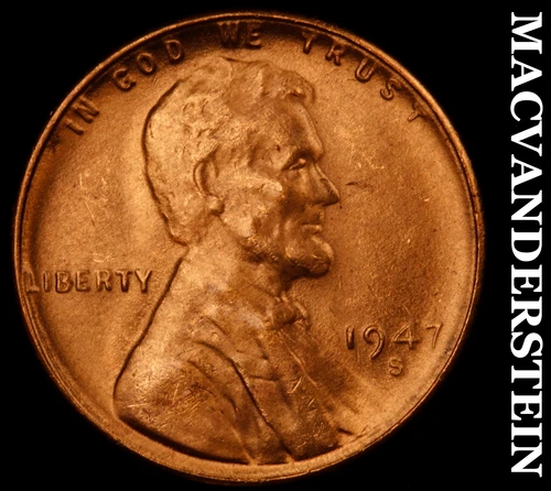 1947-S Lincoln Wheat Cent- Choice Gem Brilliant Uncirculated No Reserve #J2198