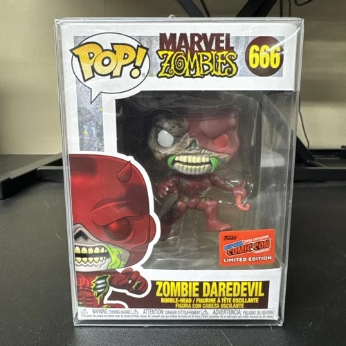 Marvel Zombies Daredevil #666 New York Comic Con Exclusive Funko Pop w Protector