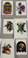 44 Filled Video Game Tattoos Vintage RARE Vending Machine Folders 3''x 4.5'' 
