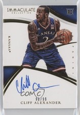 2015 Panini Immaculate Collegiate Rookie 90/99 Cliff Alexander #369 Auto 00ht