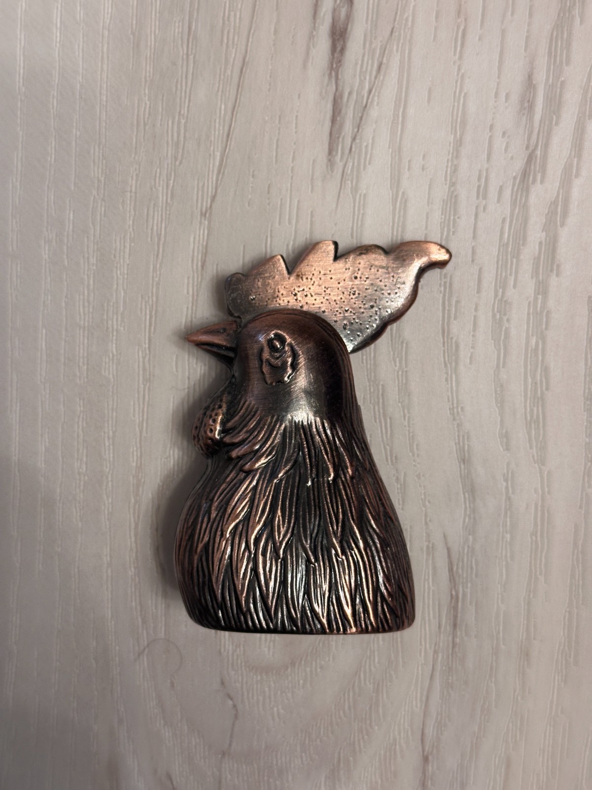 Vintage Metal Brass Tone Rooster Lighter