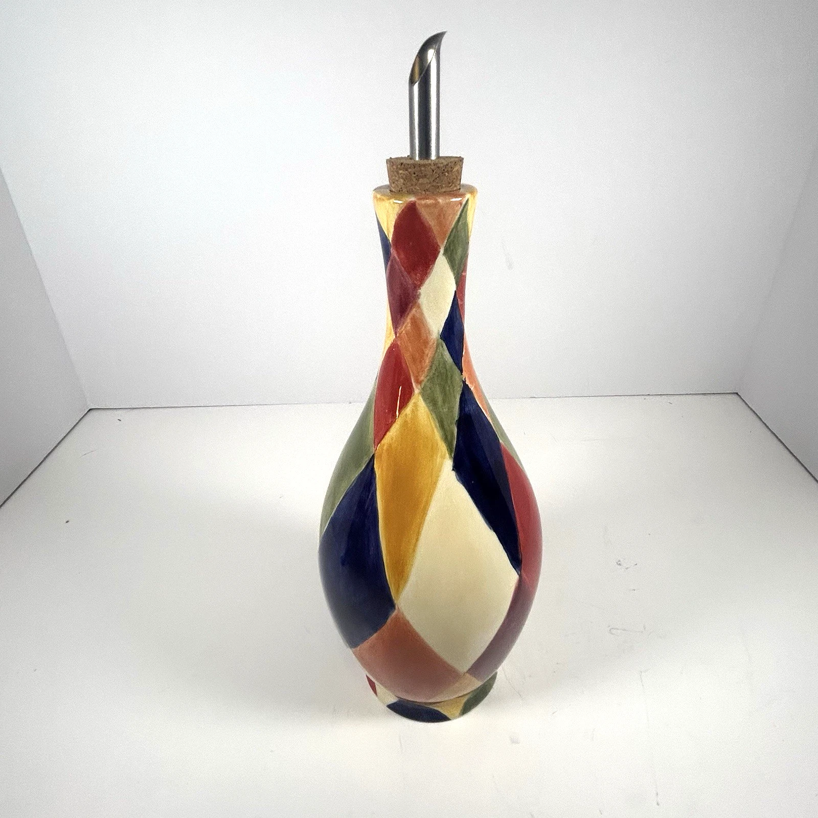 Vtg Artimino Ciao Harlequin Hand Painted Diamond Pattern Oil Dispenser Bottle
Opens in a new window 