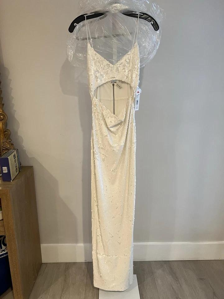 Женское коктейльное платье с блестками Alice + Olivia размер 6 - Изображение 3 из 4