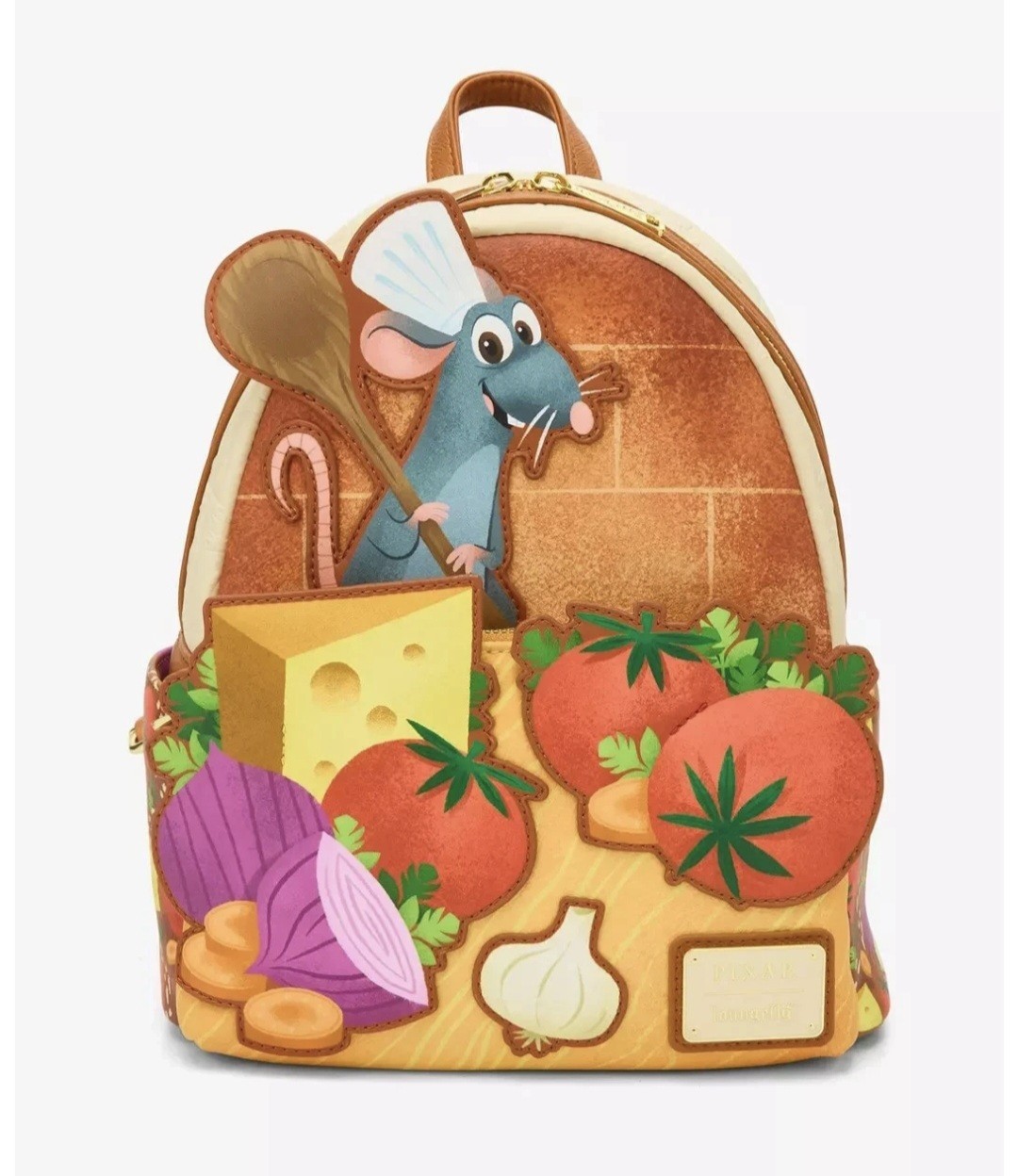 Loungefly Disney Pixar Ratatouille Remy Food Mini Backpack