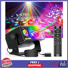 DJ Disco Party Light, Sound Activated LED Strobe Stage Lights for Home Bar Club