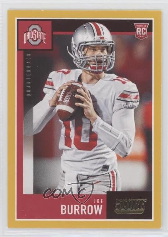 2020 Score Rookies Gold Joe Burrow #438 Rookie RC 00ef
