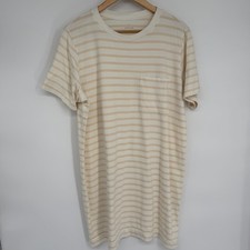 Everlane T-Shirt Dress Women’s XL Striped Casual Quiet Luxury Neutral Old Money
