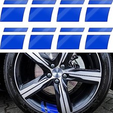 8 pcs Wheel Rim Decal Stripes Car Decals Reflective Car Stickers Blue