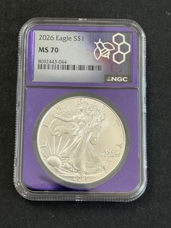 2026 United States Silver Eagle $1 Coin Currency NGC MS 70