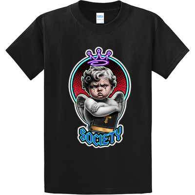 Neu Art Society X Artbag Tinte Graffiti Engelsblau Schwarz T-Shirt S-6XLRGE Im