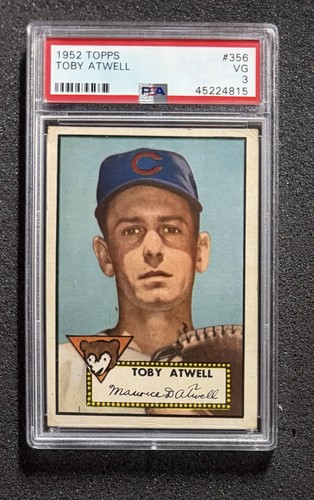 1952 Topps - #356 Toby Atwell - PSA 3