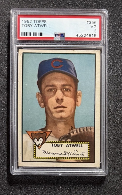 1952 Topps - #356 Toby Atwell - PSA 3