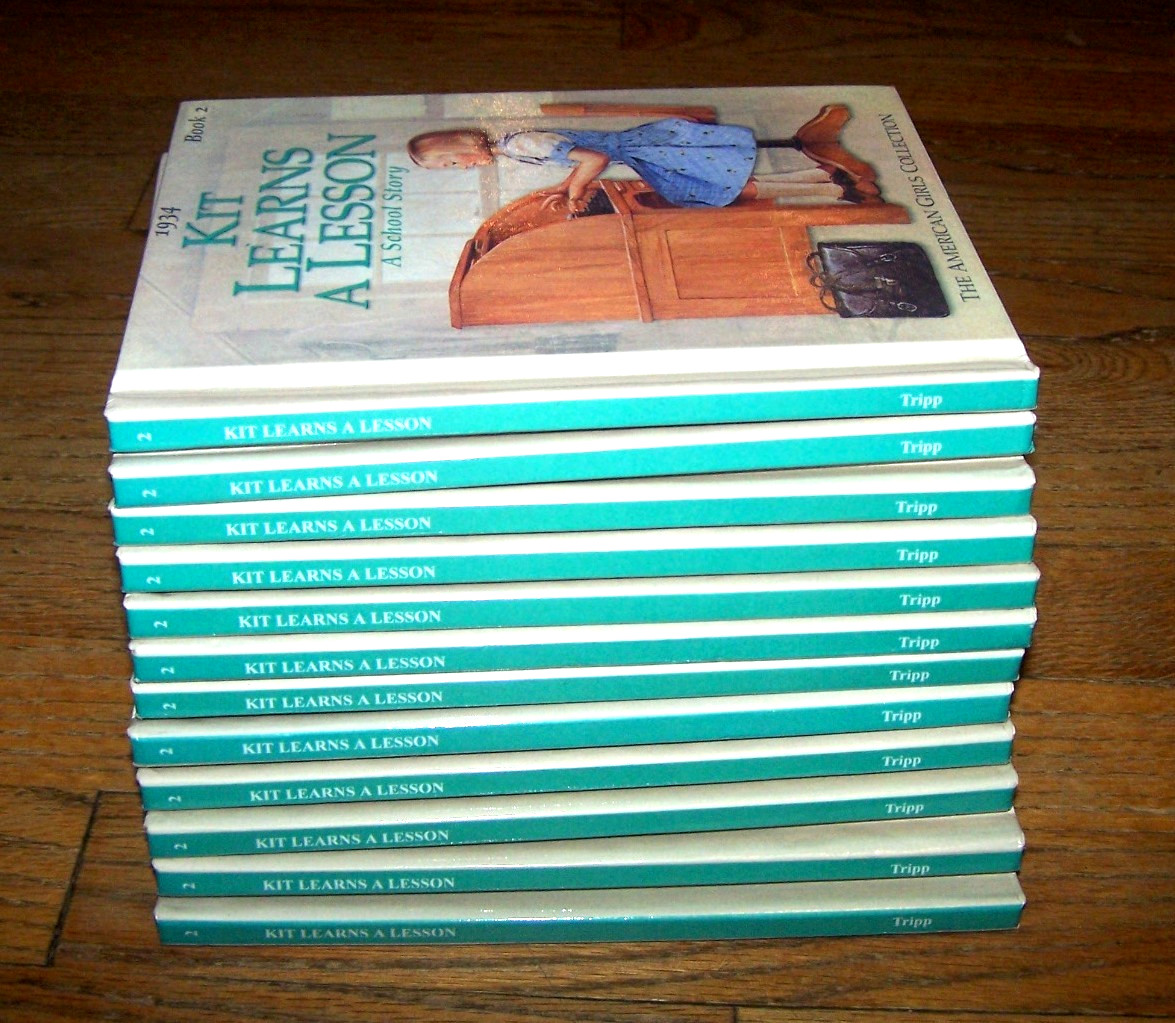 Set of 12 "Kit Learns a Lesson" American Girl Doll guided re