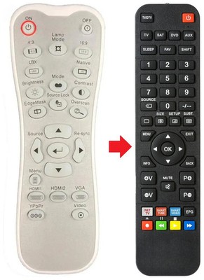 Fernbedienung geeignet für OPTOMA HD200X-LV | HD200XLV | HD20LV