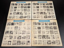 Lot of 4 Vintage ABC Paramount 12" Company Inner Sleeves for 33 RPM Records Jazz