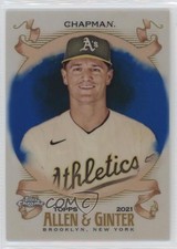 2021 Topps Allen & Ginter Chrome Blue Refractor 27/150 Matt Chapman #56 1bl9