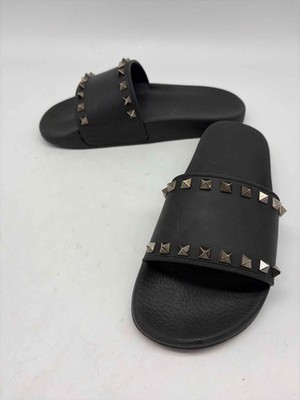 EU37 Valentino Garavani RockStud ブラック 箱付 Valentino Black Size 37 Rockstud Slide Flats | eBay