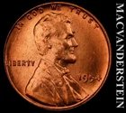 1954 Lincoln Wheat Cent- Red- Choice Gem Brilliant Uncirculated- Luster #K281