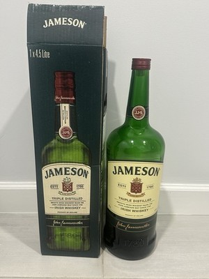 Jameson Irish Whiskey 4.5 Litre Bottle ONLY with Original Box