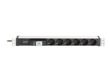 DIGITUS 6-Way Socket Aluminum Profile Electric Slipper with DN-95417