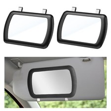 Car Sun Visor Vanity Mirror, Clip-on Vehicle Makeup Mirrors for Women 2 PCS