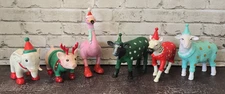 1Target Bullseye Ankyo Party Animal Figures 6 Zoo/Farm Birthday Cake Topper Toys