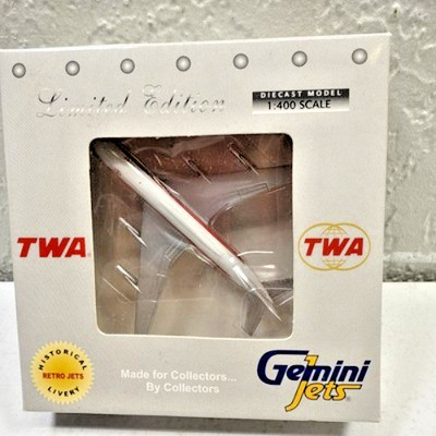 Vintage Rare Estate Gemini Jets 1/400 Scale Model TWA Convair 880