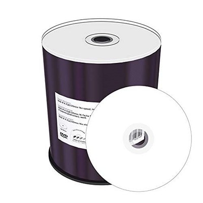 DVDR Disc 4,7 GB 100 Stück Weiß 16x DVD