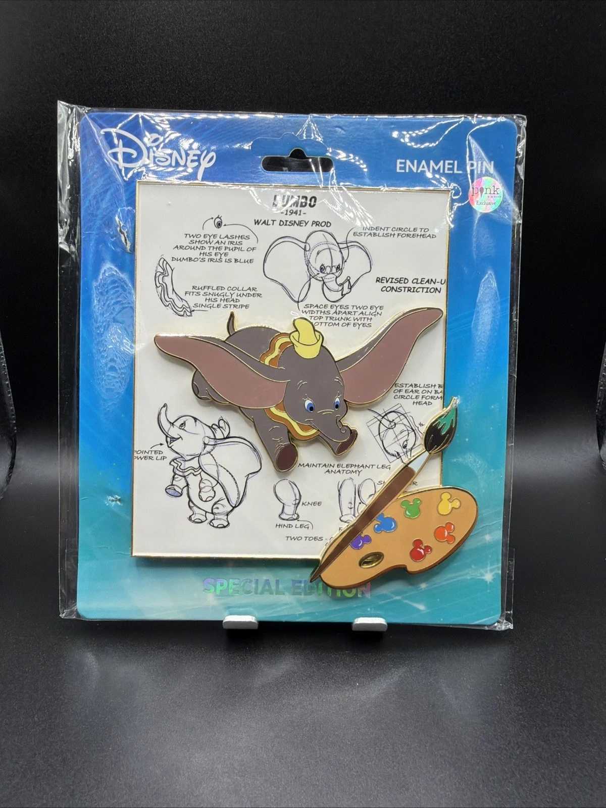 Disney PALM Dumbo Ink & Paint Pin On Pin JUMBO 6.5 LE 200