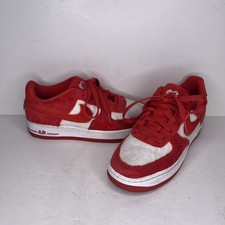 Nike Air Force 1 Low 'Valentine's Day Fleece' Shoes Youth 5.5 Red FZ3552-612