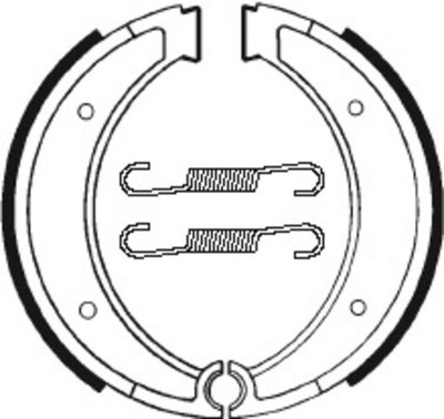 TECNIUM Brake shoes BA116