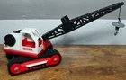 Vintage Tonka Crawler Crane Red & White Pressed Steal with the hook